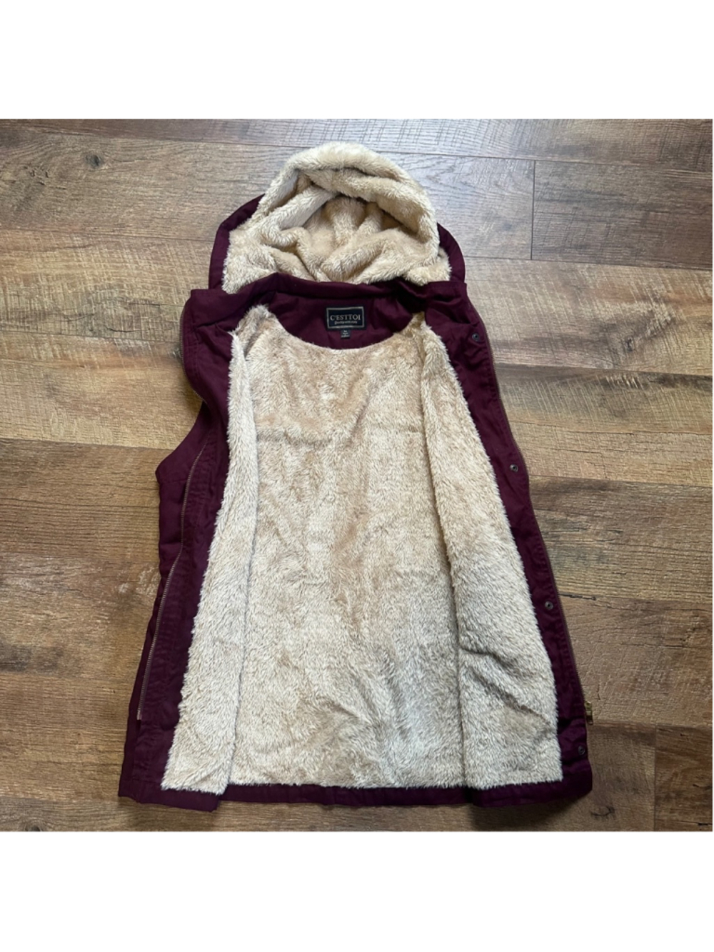 Women's C'ESTTOI Vest Size M Purple Summer